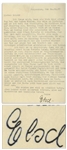 Elsa Einstein Letter Signed From 1933, Shortly After She and Albert Moved to Princeton -- ...We will have much to tell each other, but not a lot of it will be nice, I fear...